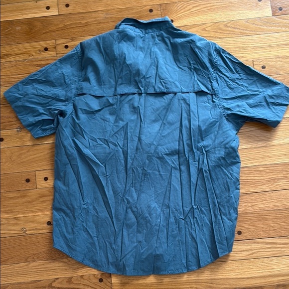 Coleman Men XL Blue Short Sleeve Button Down Shirt Camping Hiking Outdoors - Picture 4 of 5